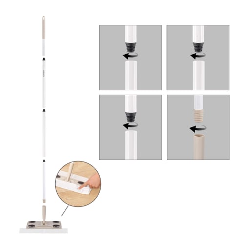 Eyliden Floor Wiper, Beige, Floor Mop, Floor Cleaning Tool, Floor Wiper, Joint Type, Cleaning Sheet, Cleaning Tool, Pack of 10 Dry Sheets