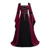 Women's Halloween Dress Fashion Vintage Long Sleeve Big Swing Dress