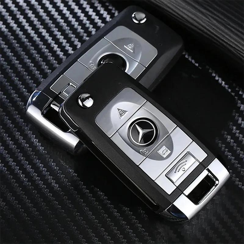 AABIE1 Car Key Stickers Auto Control Keychain Emblem Accessories For Mercedes benz A C E S Class CLA CLS W212 W213 W204 W205 CLA CLS