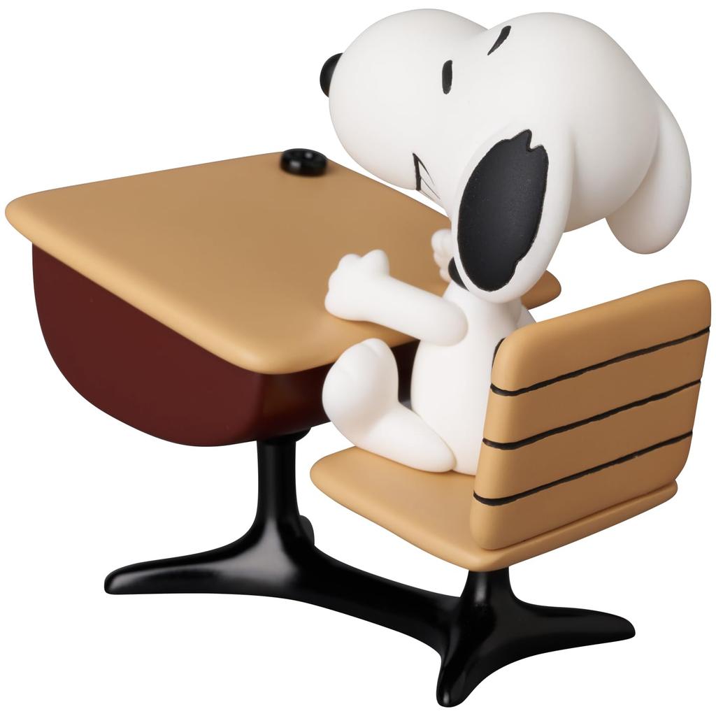 Medicom Toy UDF Фигурка Сверхдетализации 844 PEANUTS СЕРИЯ 18 Снупи с полностью собранной фигуркой примерно 85 мм №. Стол, высокий, внемасштабный, окрашенный,