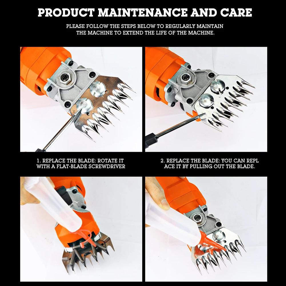 Лезвие для стрижки овец Лезвие для машинки для стрижки овец из нержавеющей стали Высокая твердость Режущий стригущий нож Замена Лезвие из нержавеющей стали