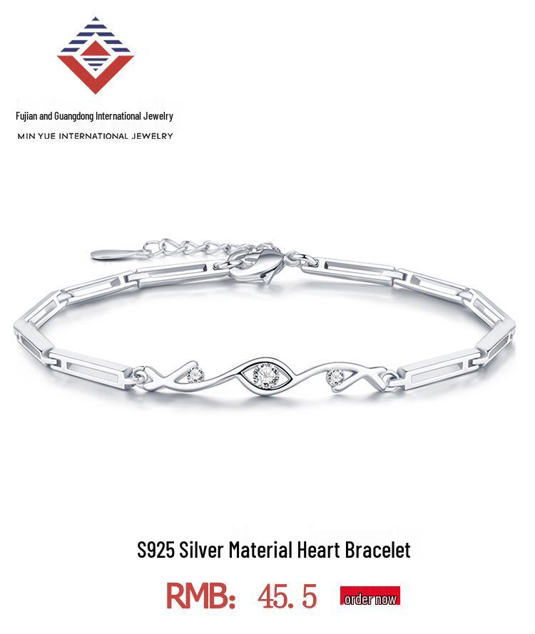 Sterling Silver Christmas Tree Pendant Necklace for Women - Trendy Gift for Girlfriend