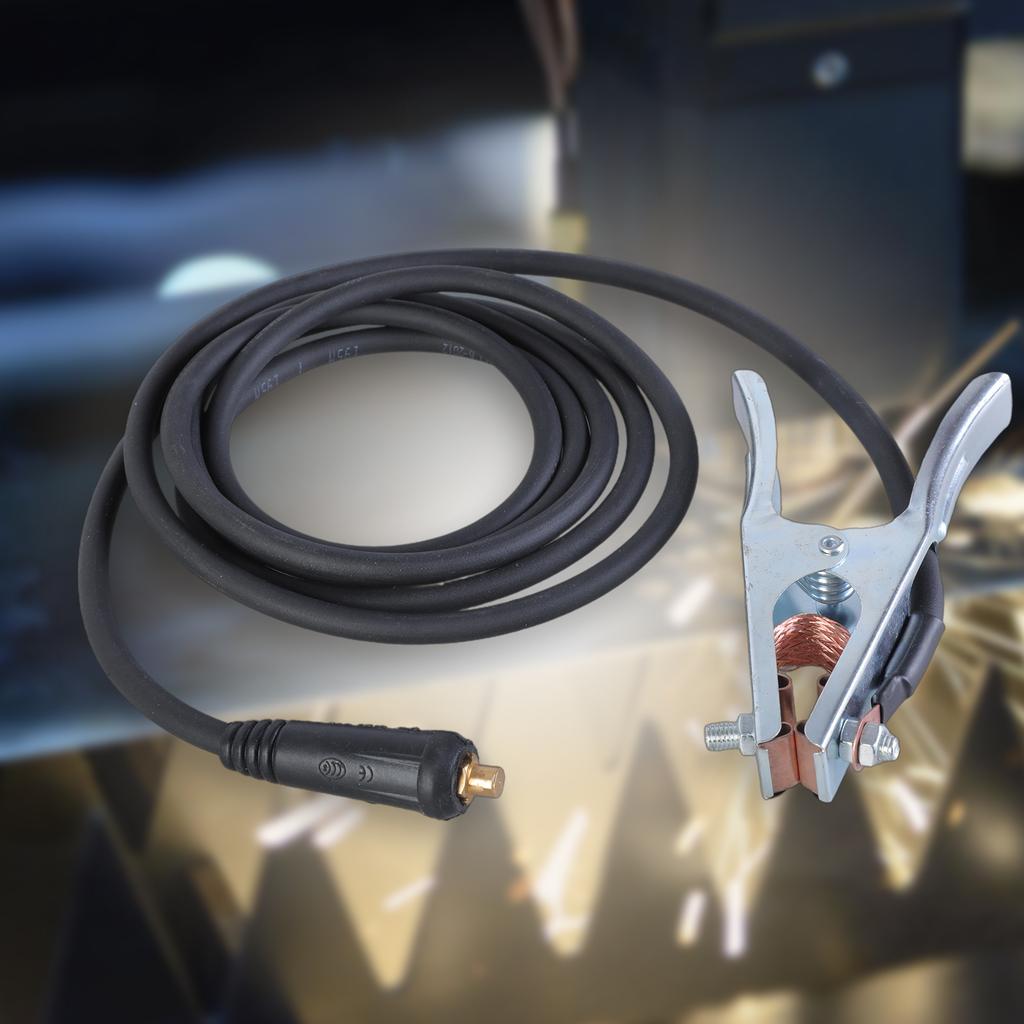Welding Electrode Holder Lead ARC Welding Ground Clamp with 10ft Cable Welding Electrode Holder for Welder Machine