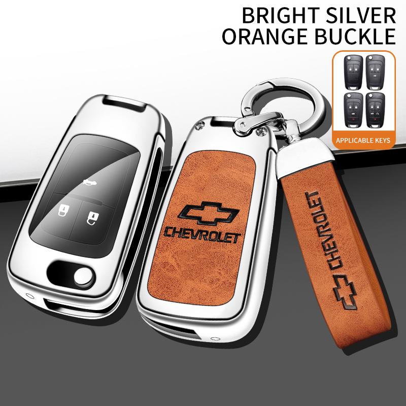 AABHO1 Alloy Car Remote Key Case Cover Shell For Chevrolet Chevy Malibu Camaro Cruze Traverse Spark Equinox Sonic Volt Bolt Accessories