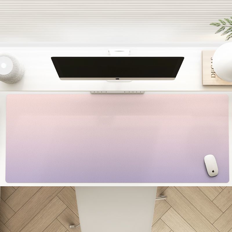 Xxl Pink Gradient Simple Rubber Mouse Pad Nonslip Waterproof Oilproof Desk Mat For Pc Laptop Office