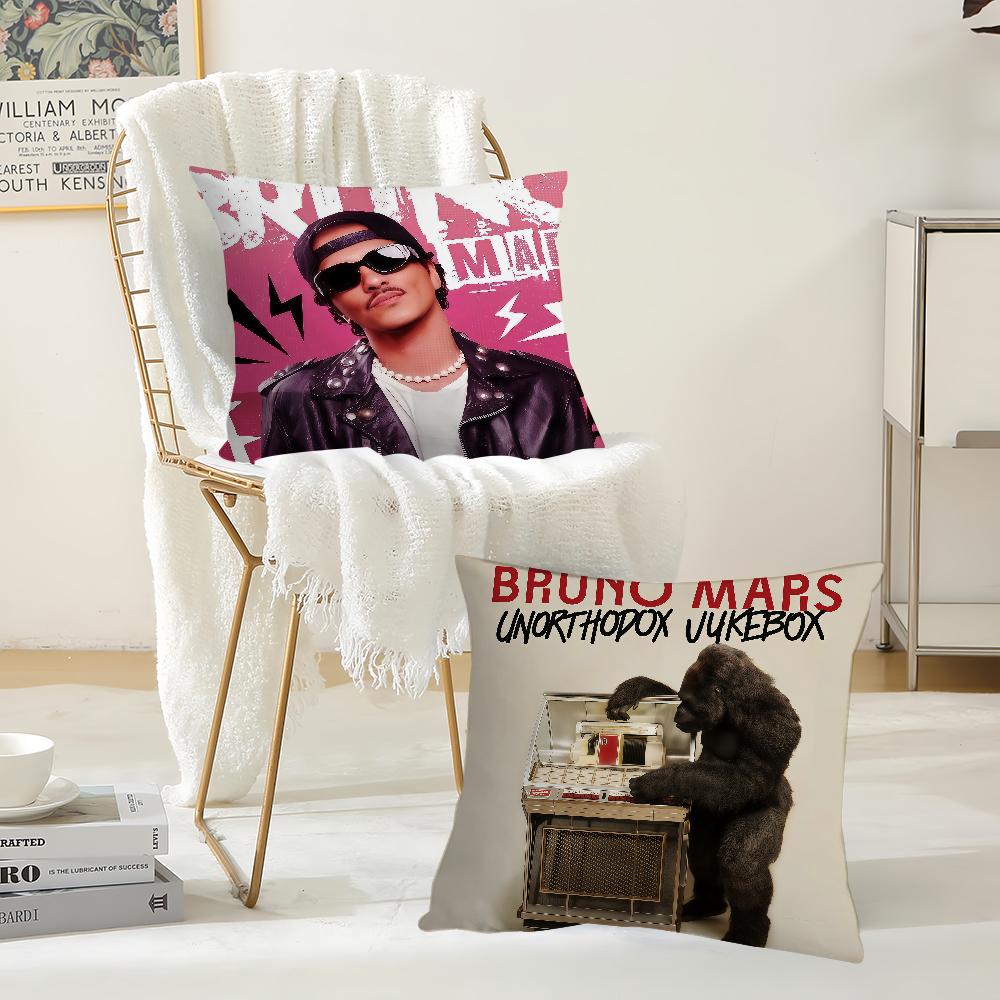 Singer BBruno Mars Pillow Case Suitable For Bedrooms Living Rooms Cars Home Decoration