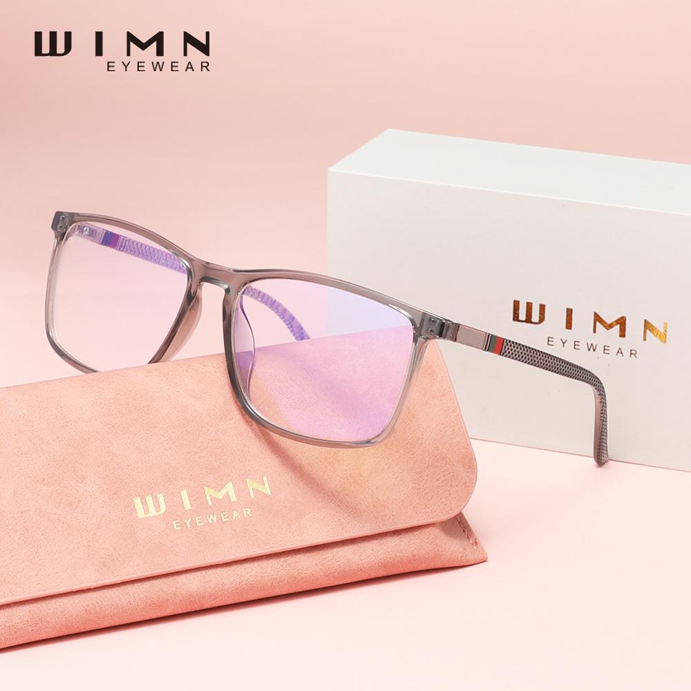 Очки WIMN Anti-Blue Ray для мужчин и женщин, для телефона, компьютера, блокирующие синий цвет, прямоугольные очки для чтения
