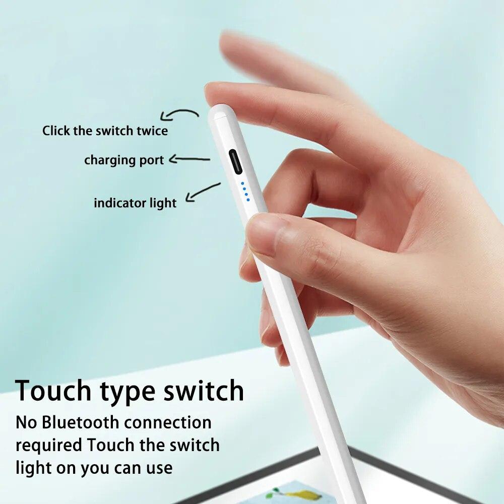 Для iPad Pencil 1 2 Gen Palm Rejection Apple Pencil Стилус 2018-2023 Pro Air Mini Аксессуары для iPad
