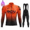 2023 Rcn Team Winter Cycling Clothing Thermal Fleece Bicycle Jersey Set MTB Clothes Road Bike Uniforme Ropa Ciclismo Invierno
