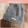 Warm Knit Hat For Women With Solid Color Design For Casual Cold Wear Season
