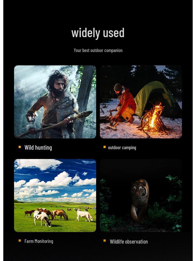 Бинокль ночного видения 4K Ultra-HD с инфракрасным излучением и большим экраном для использования на открытом воздухе