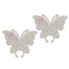 Crystal Butterfly Sticker Shiny Adhesive Hot Rhinestone for Decoration Clothing Automobile ComputerAB Color