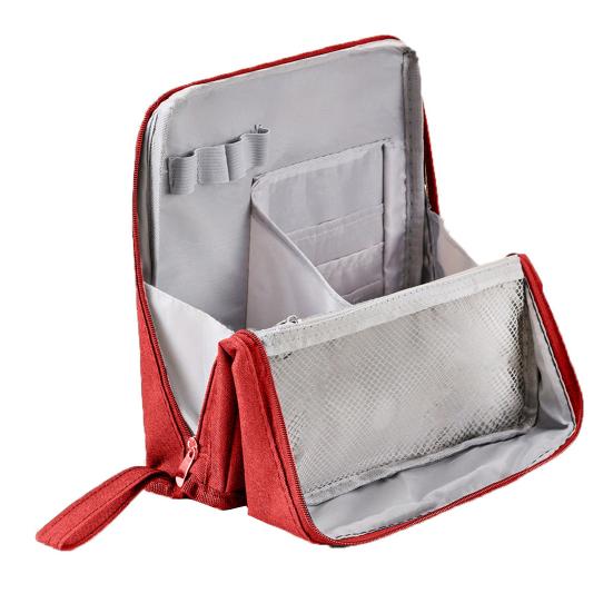 Сумка-косичка из ткани Оксфорд, многофункциональная косметичка с отделениями, водонепроницаемая косметичка, дорожный органайзер для кистей для макияжа