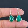 Серьга-капля из зеленого оникса, серебро 925 пробы, серьга ручной работы, легкая, подарок для лучшей девушки, подарок для нее, День благодарения
