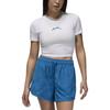Jordan Футболка-пуловер Slim Fit с коротким рукавом и круглым вырезом, женские топы белого цвета FN5721-100