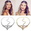 Style Bohemian Rhinestone Simulation Pearl Tassel Women Headwear Jewelry