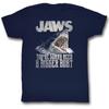 Темно-синяя футболка унисекс Jaws Real Big Slim Fit