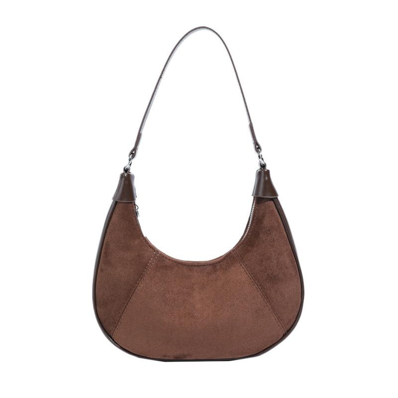 Высококлассная женская сумка кроссбоди на одно плечо, повседневная и нишевая однотонная сумка-пельмень, сумка под мышку для通勤