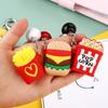 Cute Keychain Simulation Fruit Shaped Keyring 3D Food Key Chains Fashion Jewelry Party Gift Cartoon Christmas Pendant Jewelry