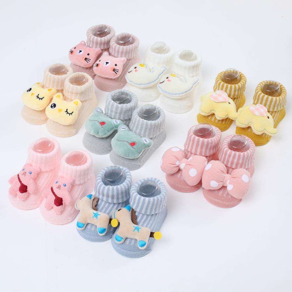 Носки для новорожденных Носки с героями мультфильмов Детские носки-лодочки для мальчиков и девочек Детские нескользящие носки Носки для малышей