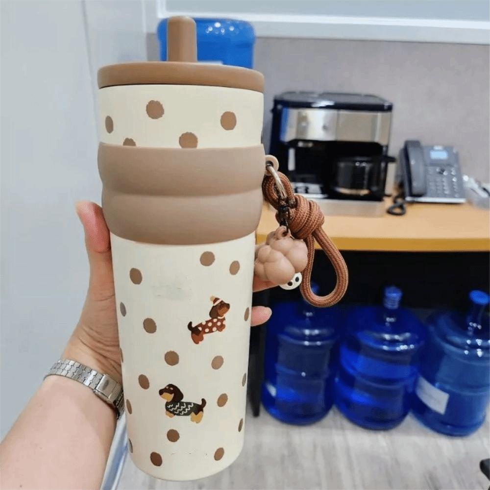 700ml Vacuum Cup Leak-Proof Thermos Water Bottle Stainless Steel Insulation Cup Outdoor Activities