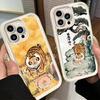 Чехол для телефона iPhone 17 Air 16E 15 16 Pro Max Мультяшный Толстый Тигр Смешная Крышка 14 Plus 13 12 Mini Мягкая Силиконовая Оболочка Fundas
