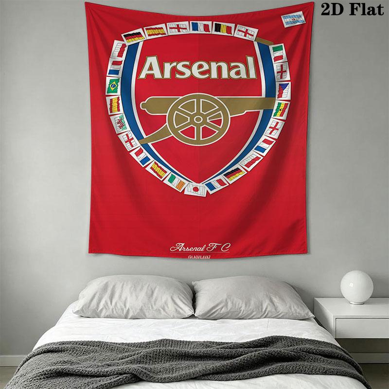 Arsenal logo Wall Hanging Printed Fabric Blanket Decorative Tapestries for Bedroom Living Room Home Decor