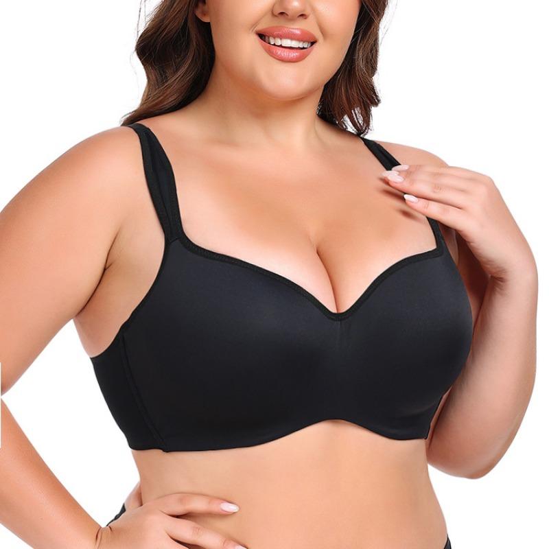 Plus Size Anti-sagging Underwire Push-up Sports Bra for Fat Girls