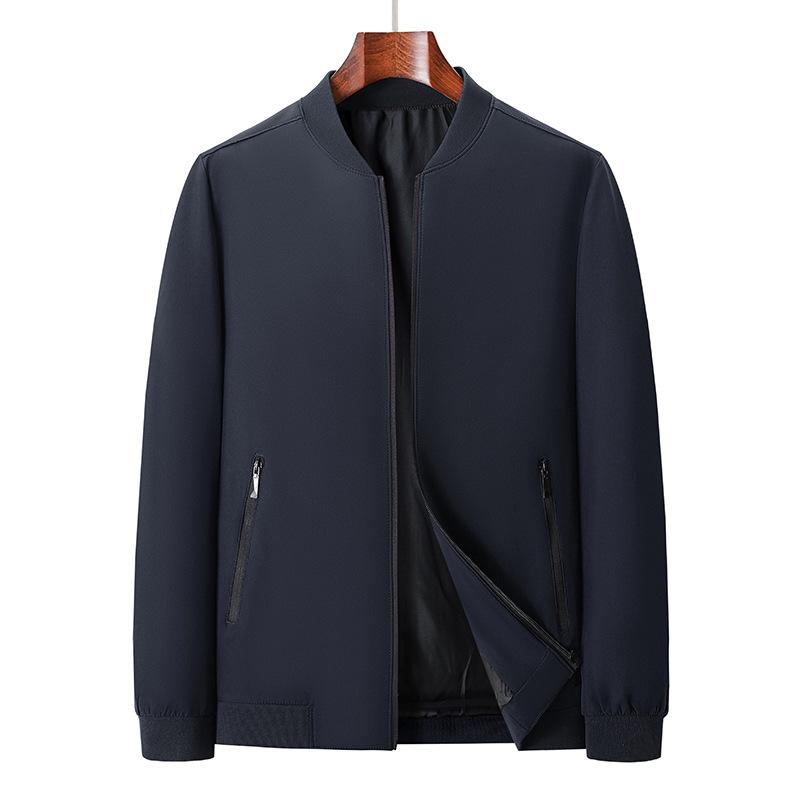 Весенне-осенняя мужская куртка-стойка, повседневный деловой топ, мужская куртка