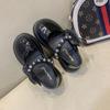Kids Mary Jane Shoes Elegant Lace Bowknot Girls' Flat Leather Shoes for Wedding Party Versatile Fashion Children Princess Shoes