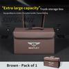 Car Trunk Leather Storage Box Foldable Stowing Tidying Bag For Bentley Continental GT MULLINER Bentayga Flying Hurtling Spurlogo XQ0
