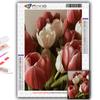 Алмазная картина Цветы Тюльпаны Алмазная мозаика Ремесло Алмазная вышивка Картина