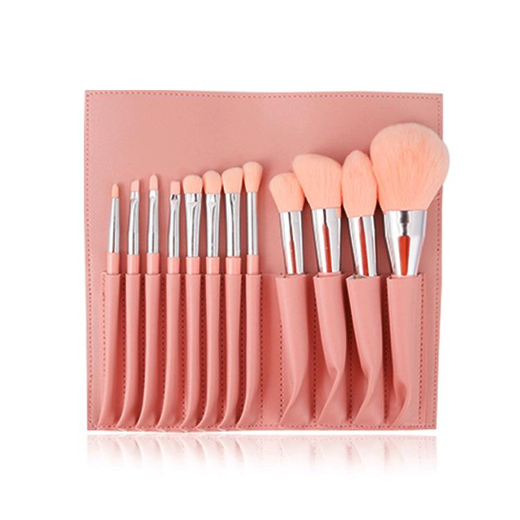Кисть для тонального крема, кисть для рассыпчатой ​​пудры, кисть для теней, набор из 12 кистей для макияжа, кисть для контуринга консилера, набор мягких косметических инструментов.