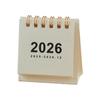 2025-2026 Ретро Мини Настольный Календарь в Стиле MUJI INS Лунный Декор