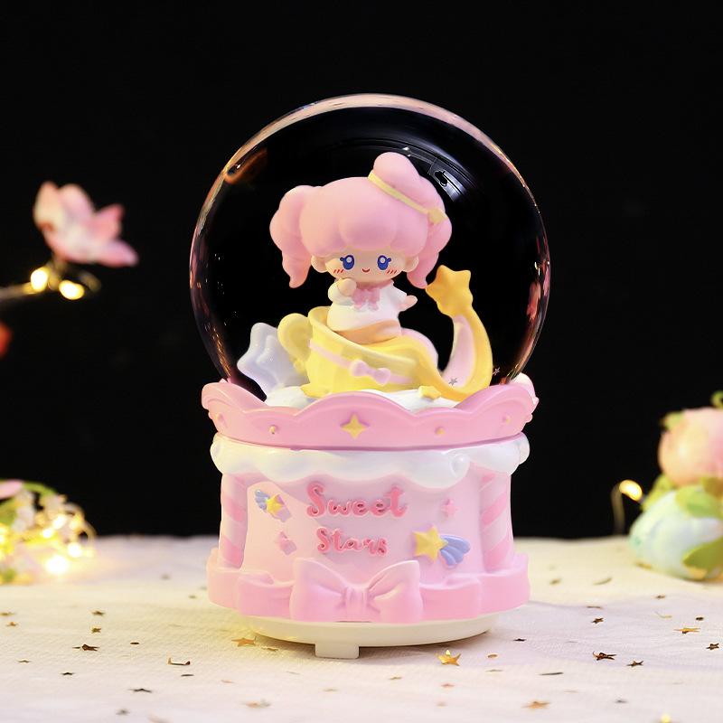 Астронавт Хрустальный шар Музыкальная шкатулка Украшение - Студент Снежный шар Подарок на день рождения