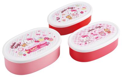 Набор герметичных контейнеров для обеда бенто от Sanrio Hello Kitty,Fancy Snacks Boxes, Коробки, Контейнеры, Контейнеры, 3, Япония, & Сладости, Для девочек',