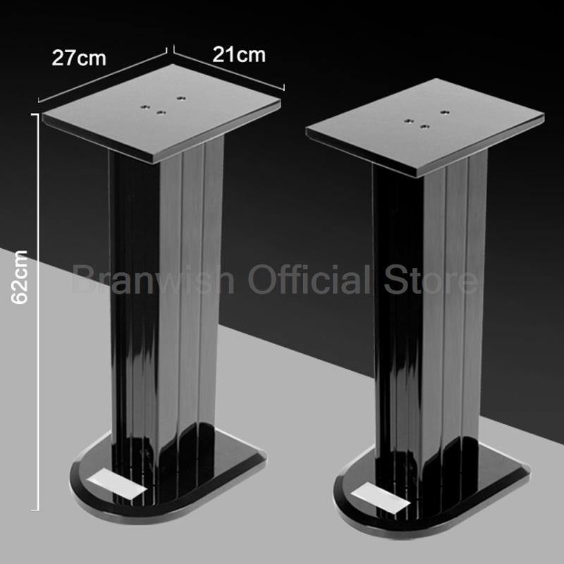 62 см стойка для колонок напольная рояльная лакировка черный держатель для колонок объемный звук монитор кронштейн для Hifi 5-8 дюймов полочные колонки