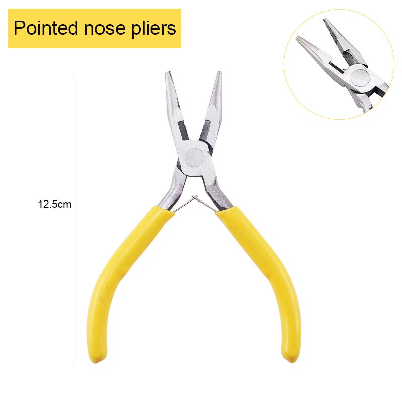 Плоскогубцы из нержавеющей стали для ювелирных изделий, плоскогубцы с острыми и круглыми губками, а также кусачки для изготовления ювелирных изделий, бисероплетения, ремонта и ремонта