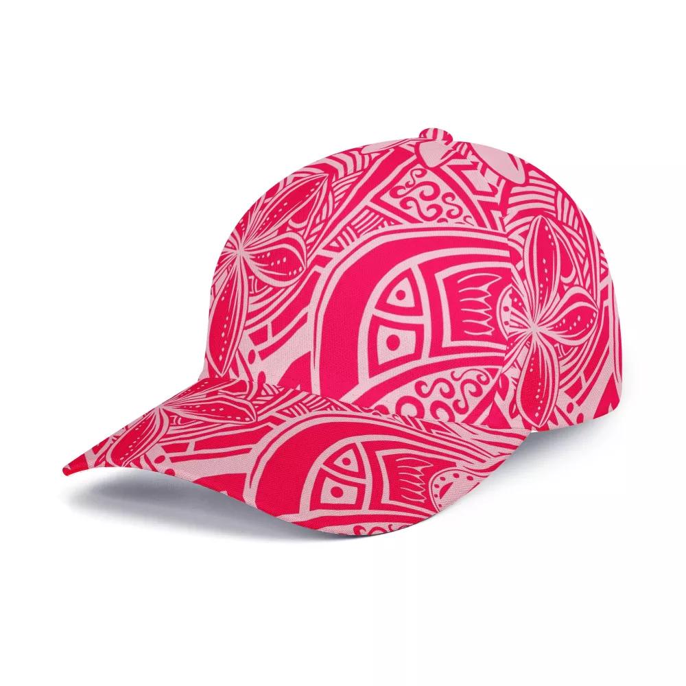 Fashion High Quality Outdoor Quick Dry Peaked Cap Hat Custom Logo Baseball Cap Polynesian Tribal Design Casual Hat