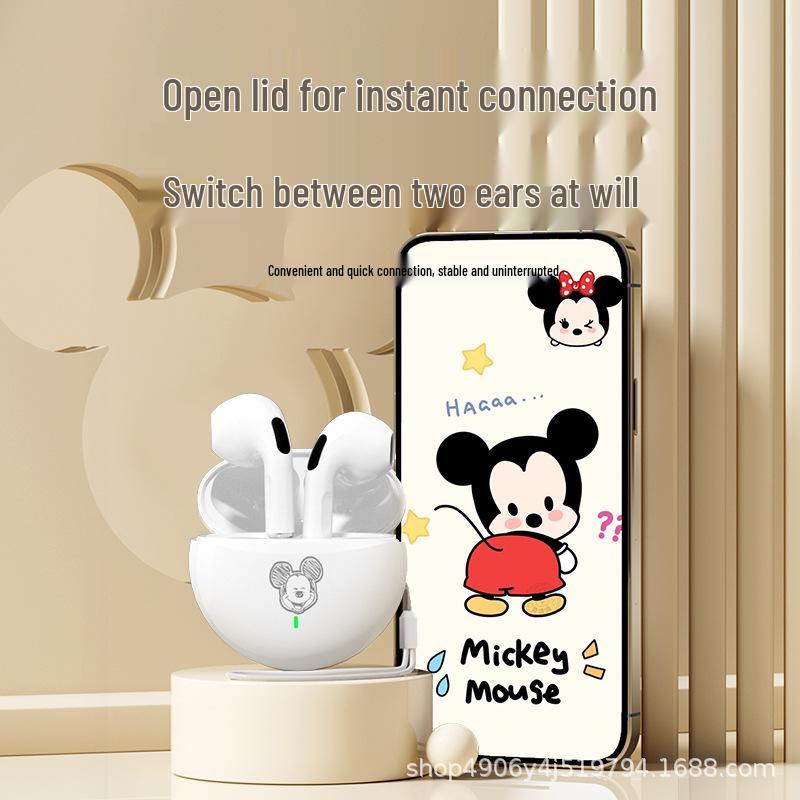 Беспроводные Bluetooth-наушники Disney K26 с мультяшным дизайном - Полувкладыши, стерео