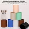 Протектор дна стакана для воды Нескользящий Защищающий от ожогов Силиконовый чехол-манжета для бутылки с водой Фляга
