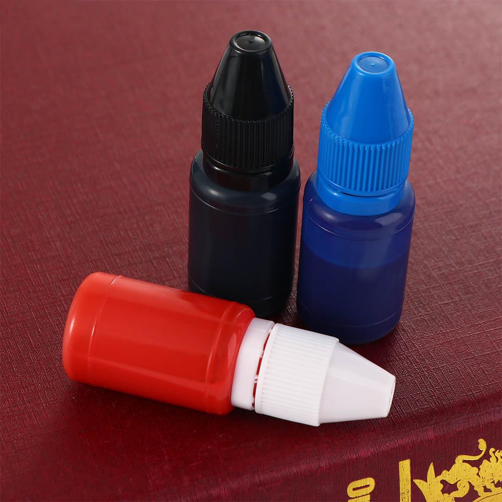 School Supplies Office Black Blue Red Make Seal Seal Stamp Oil Inkpad Flash Refill Ink 10ml