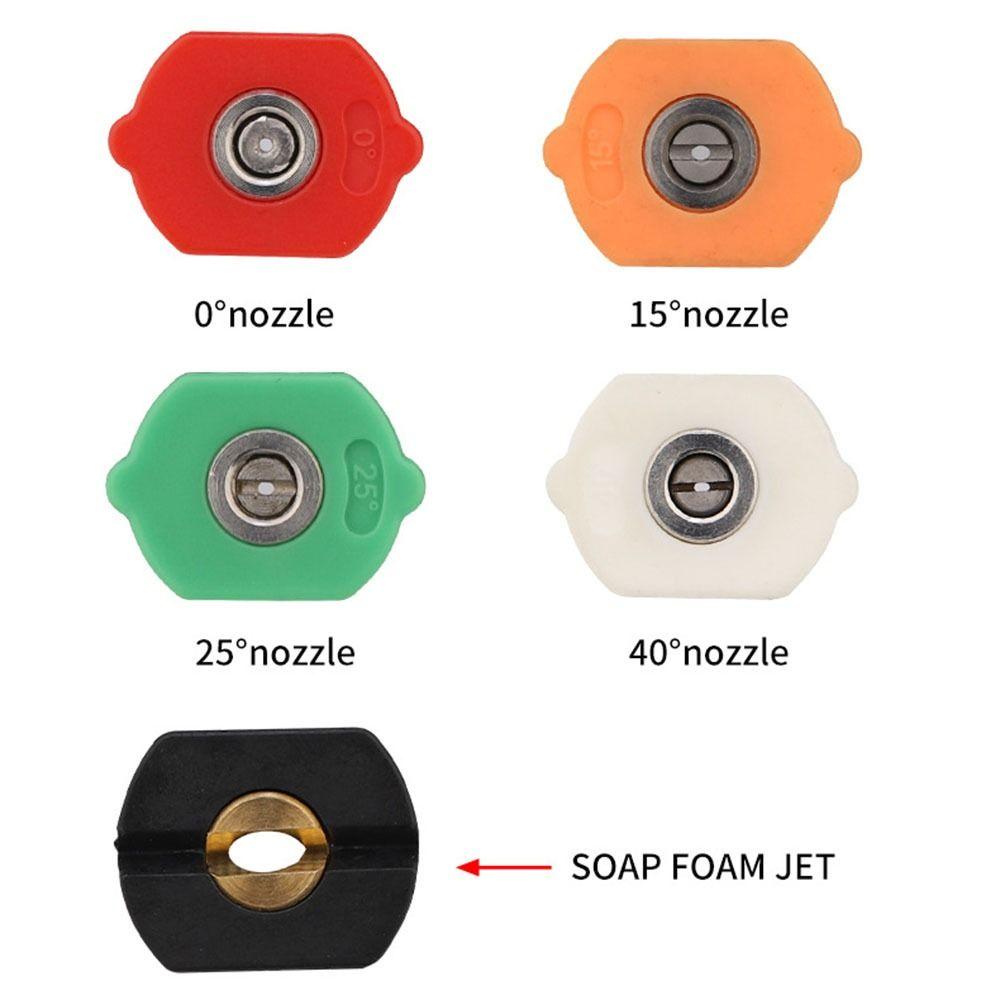 1/4 Inch Spray Nozzle Kit Quick Connect High Pressure Washer Nozzle Garden Cleaning
