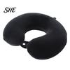 Removable Velvet Pillow Cover Memory Foam Travel Neck Pillow, U Shaped Headrest for Airplane Comfortable Cushion Car, Soft Support Office Nap,