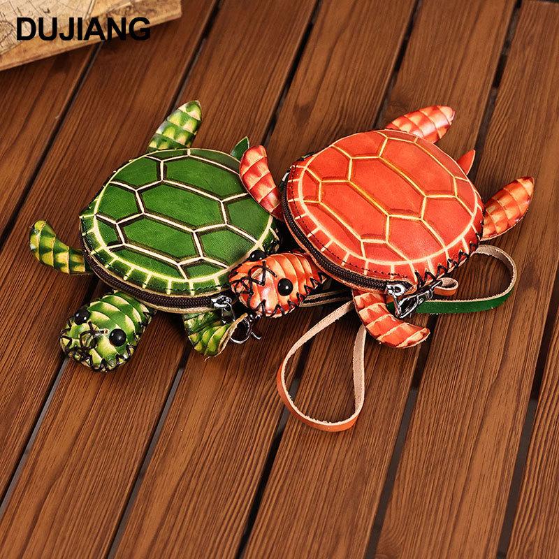 Набор для изготовления кожаной сумки-кроссбоди в виде черепахи ручной работы и кошелек для монет