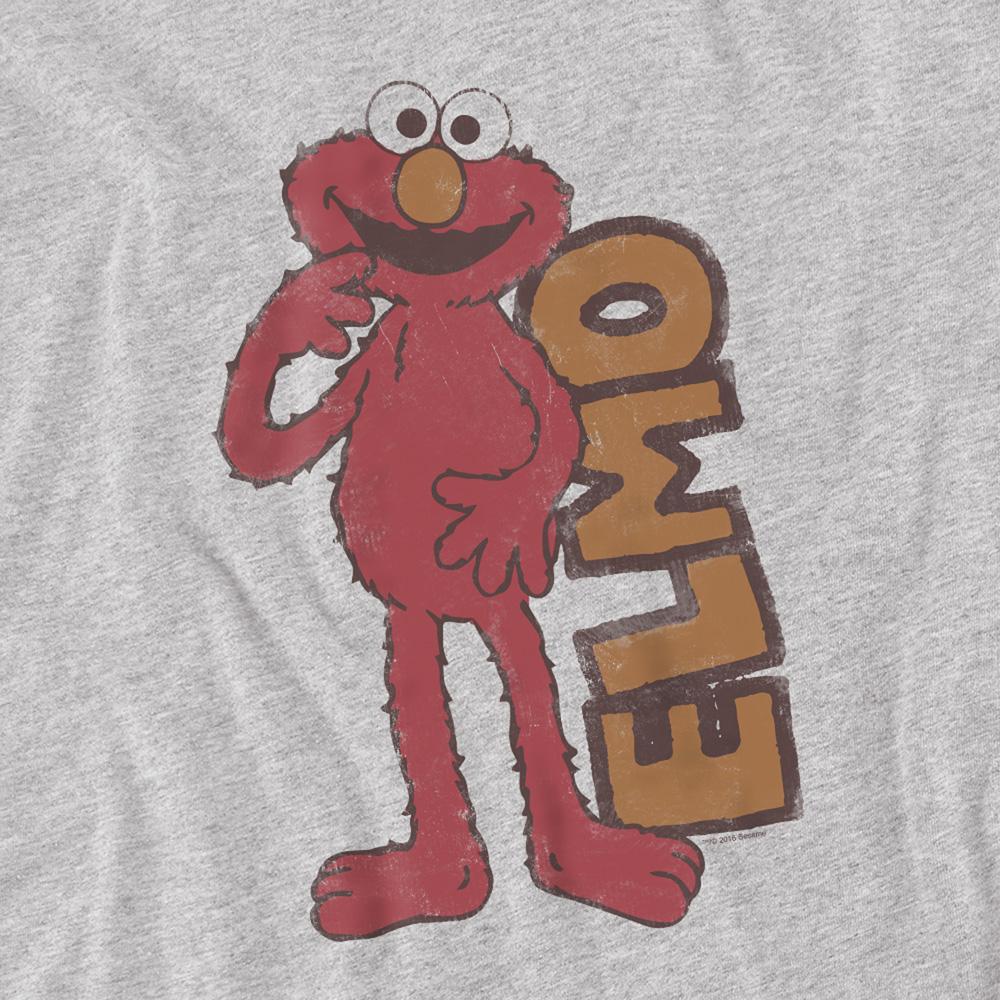 Sesame Street Унисекс Взрослая Винтажная Футболка с Элмо