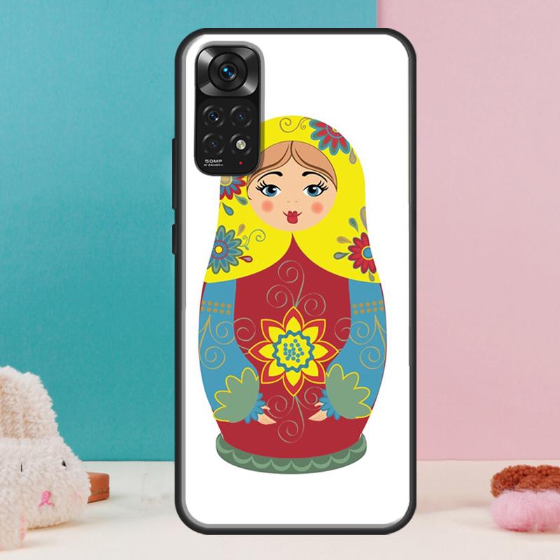 Russian Nesting Doll Case For Xiaomi Redmi Note 13 12 Pro 14 11 9 10 9S 10S 11S 12S Redmi 14C 13C 10C 12C Cover