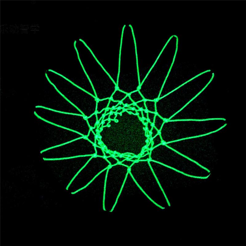 Светящаяся баскетбольная сетка, сверхмощная баскетбольная сетка, замена, уличная стрельба, тренировочная, светящаяся светящаяся баскетбольная сетка