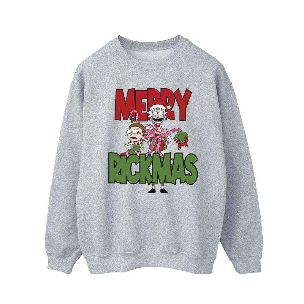 Rick And Morty Mens Merry Rickmas Sweatshirt