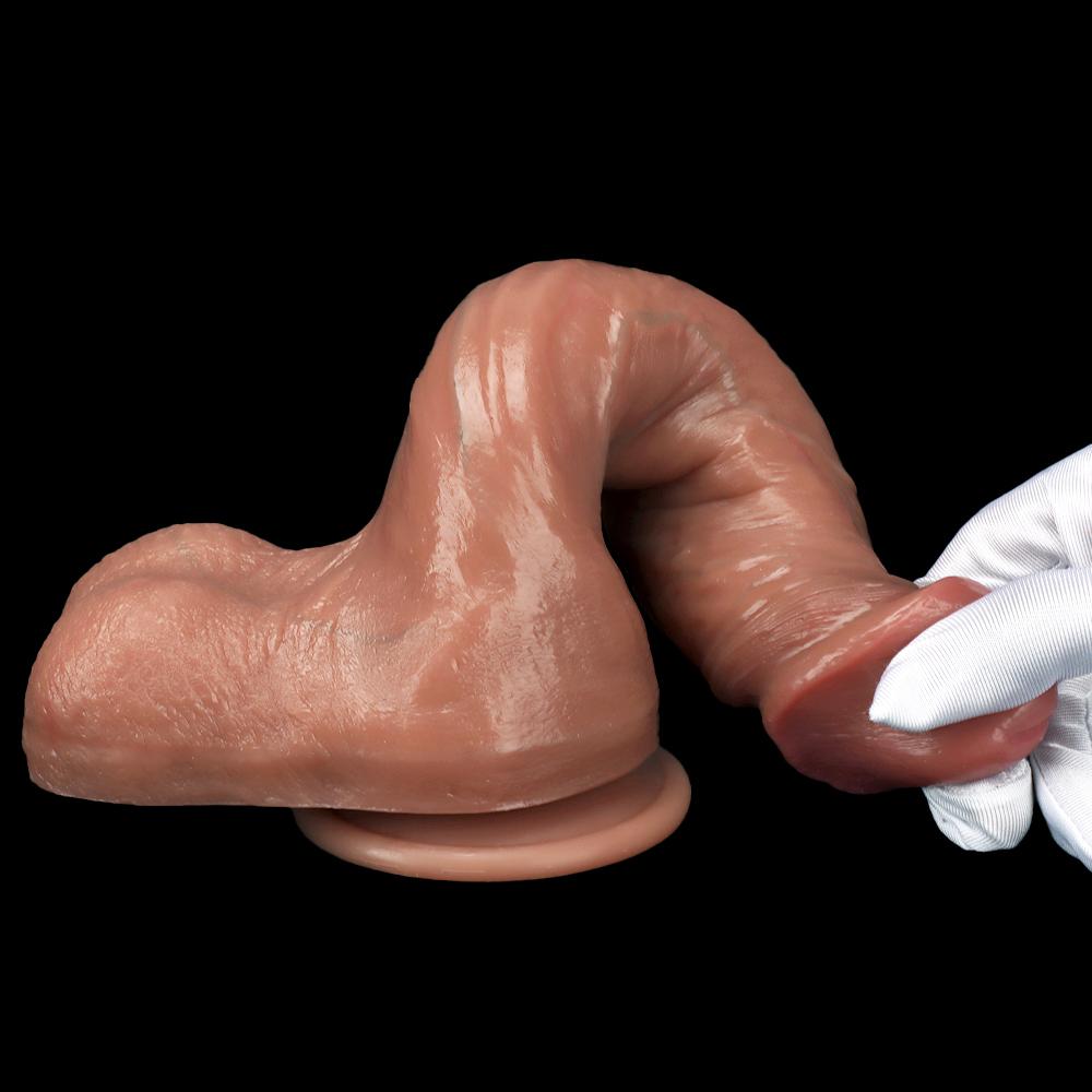 Liquid Silicone Simulation Dildo Sex Toy Women's Masturbator Strap On Cock Fisting Realistic Penis Big Dick